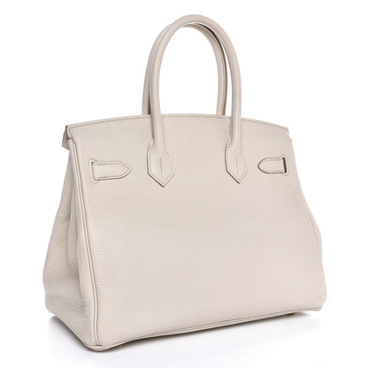 Hermes Taurillon Clemence Birkin 30 Beton 3 of 34