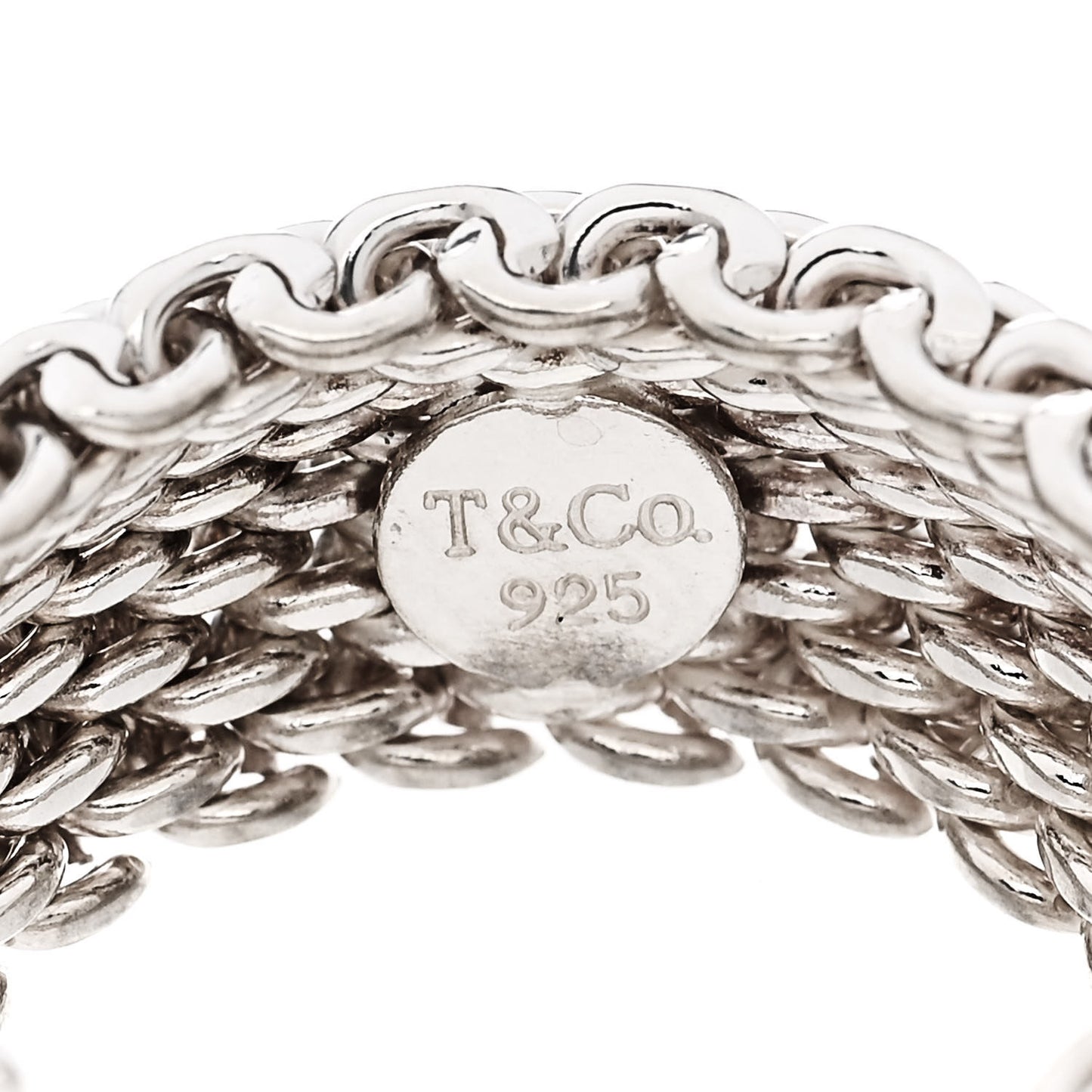 Sterling Silver Somerset Mesh Ring 52 6