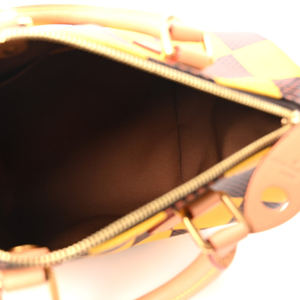Louis Vuitton Damier Pop Speedy Bandouliere 25 Jaune Mat 4 of 8
