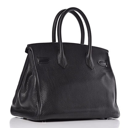 Hermes Taurillon Clemence Birkin 30 Black 3 of 20