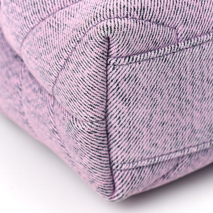 Saint Laurent Denim Y Quilted Monogram Toy Loulou Crossbody Bag Bleached Lilac 8 of 10