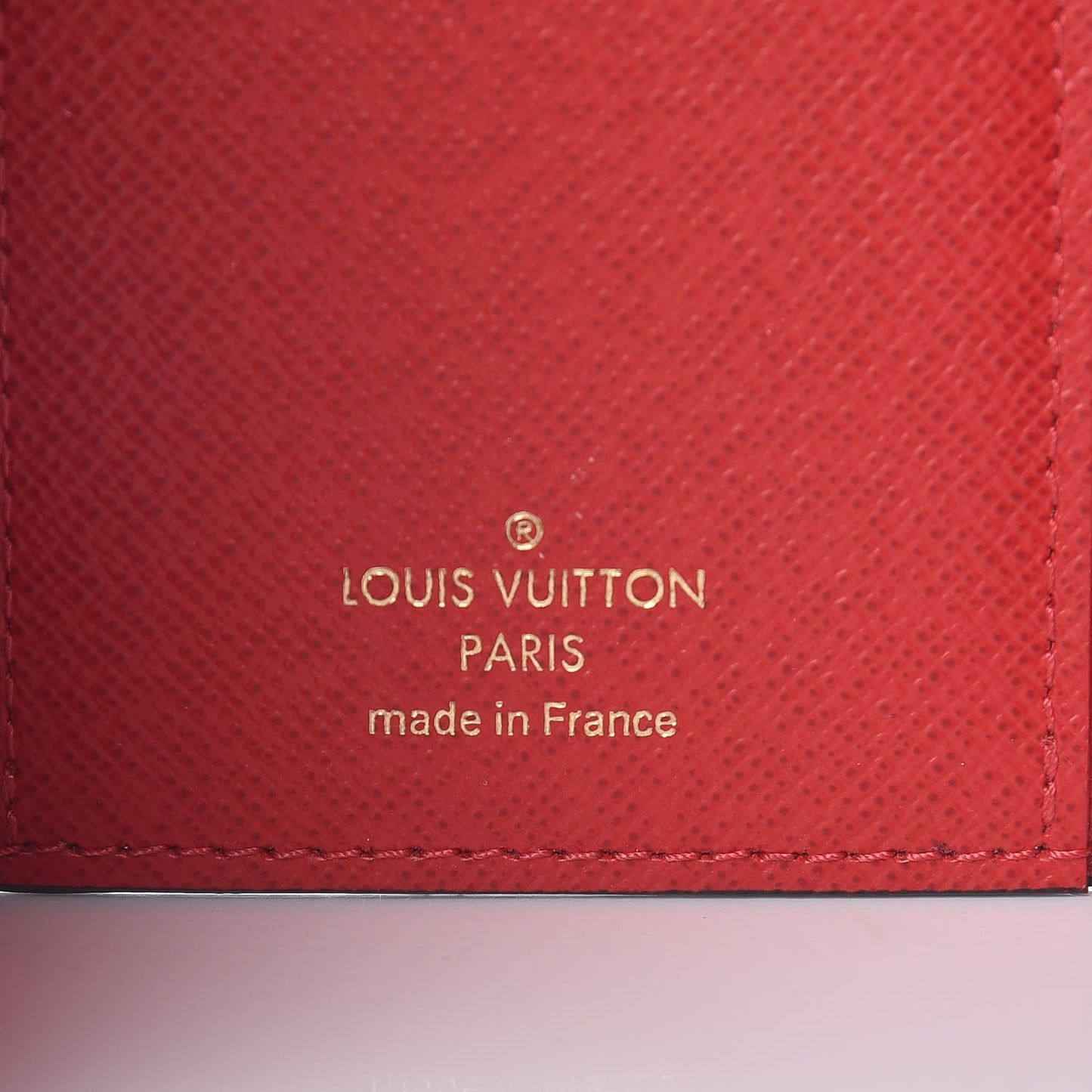 Damier Ebene Victorine Wallet Red
