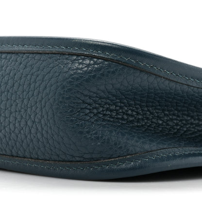 Hermes Taurillon Clemence Amazone Evelyne TPM Colvert Bleu Atoll 7 of 8