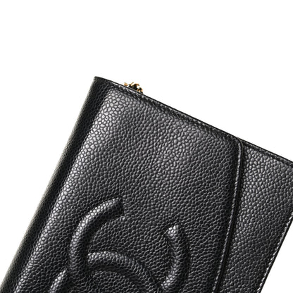 Chanel Caviar Timeless CC Wallet On Chain WOC Black 13 of 15