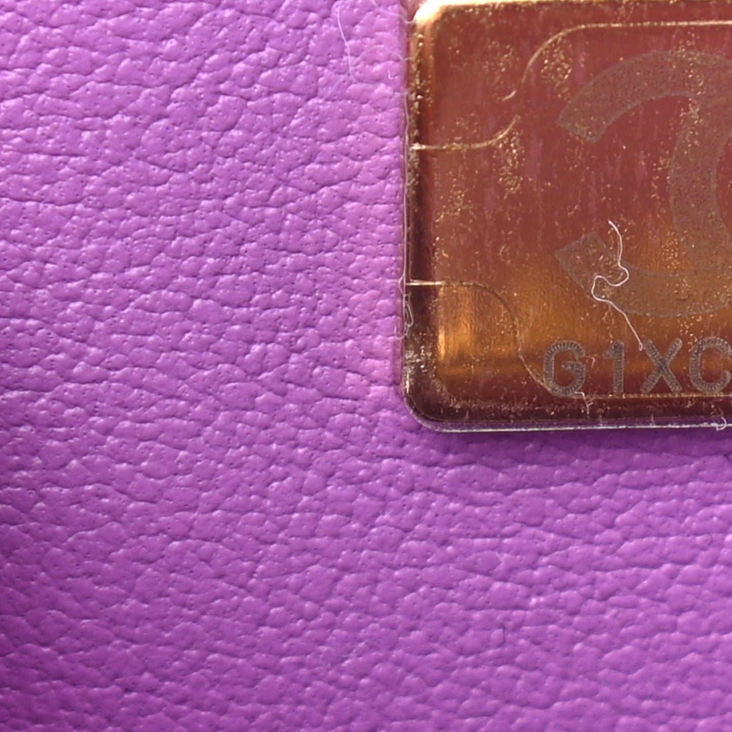 Lambskin Quilted CC In Love Heart Bag Purple