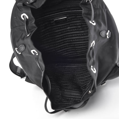 Prada Nylon New Vela Studded Backpack Black Fuoco 5 of 10