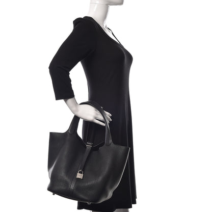 Hermes Taurillon Clemence Picotin Lock 26 MM Black 2 of 11