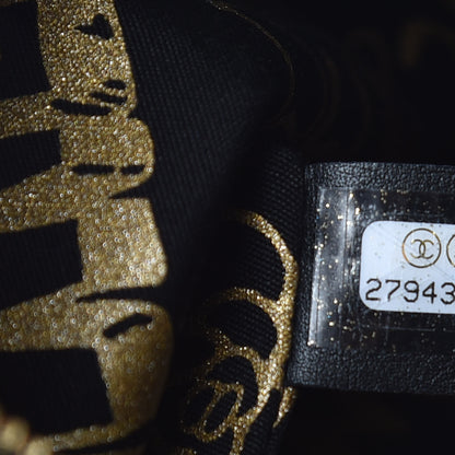 Chanel Metallic Lambskin CC Kheops Pyramid Bag Gold Black 7 of 7