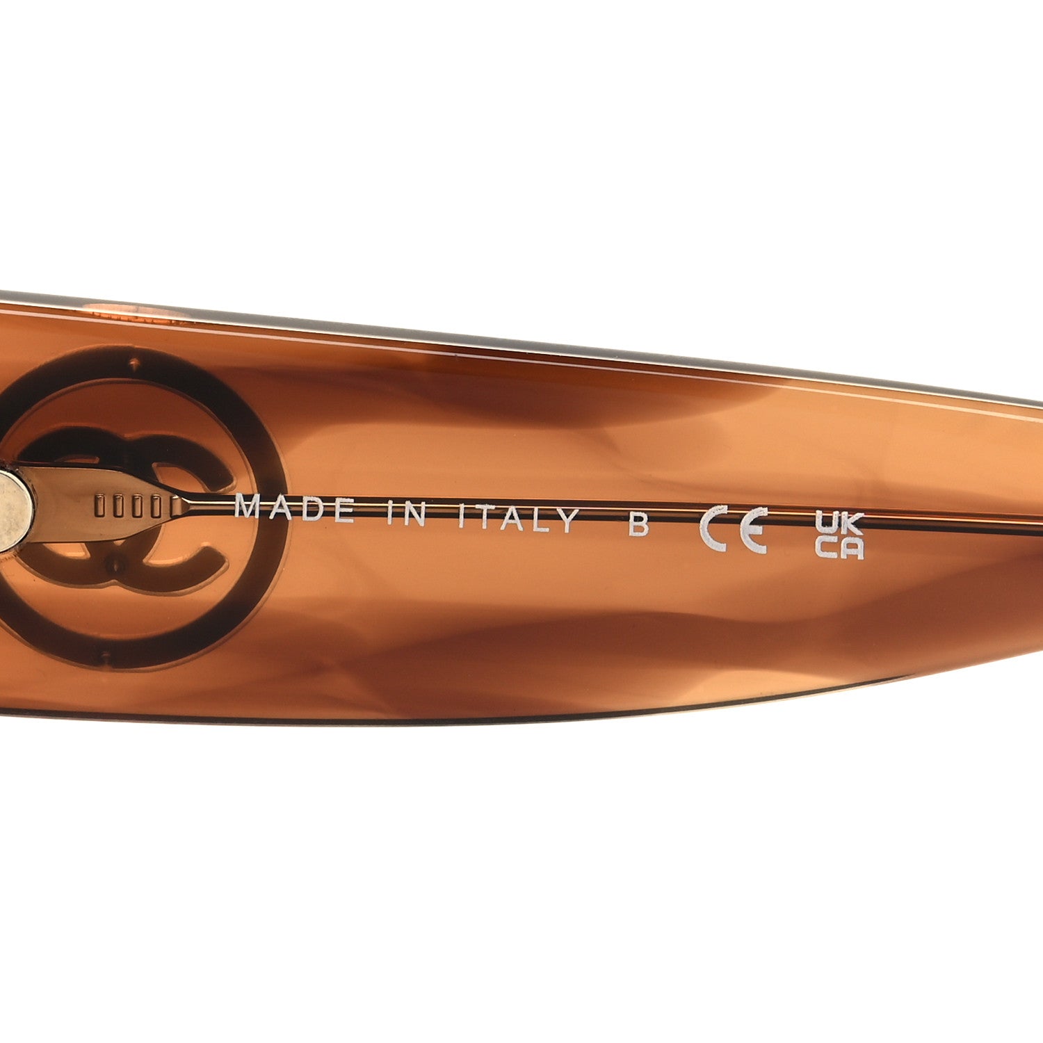 Chanel Acetate Rectangle Sunglasses 5507 Brown Orange 6 of 8