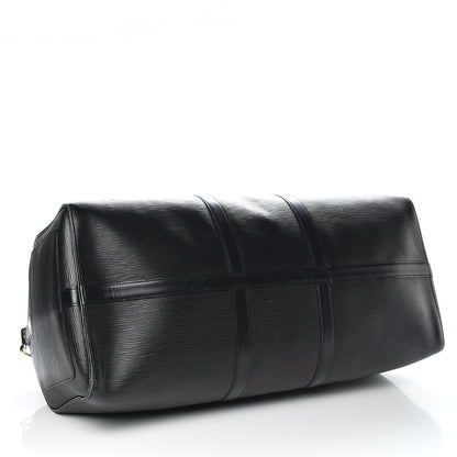Louis Vuitton Epi Keepall Bandouliere 55 Black 4 of 19
