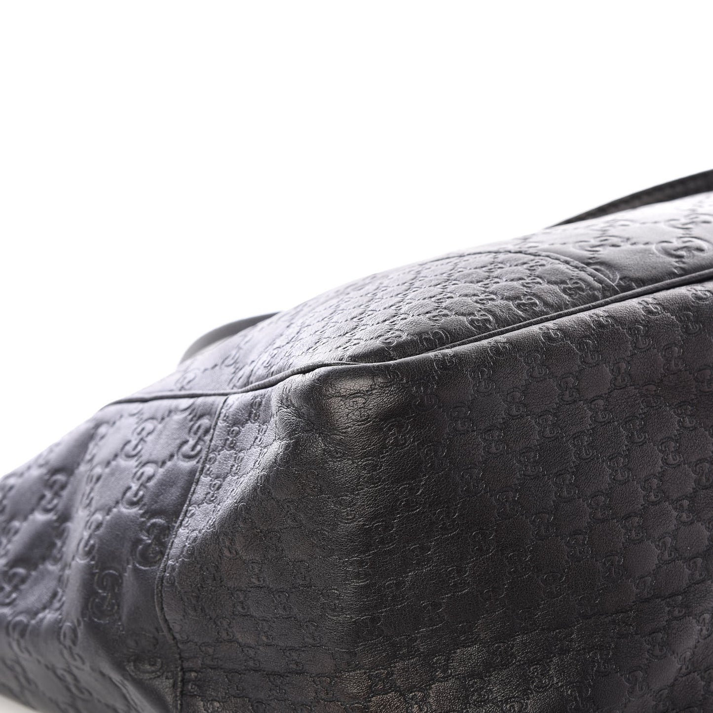 Guccissima Medium Bree Zippered Tote Black