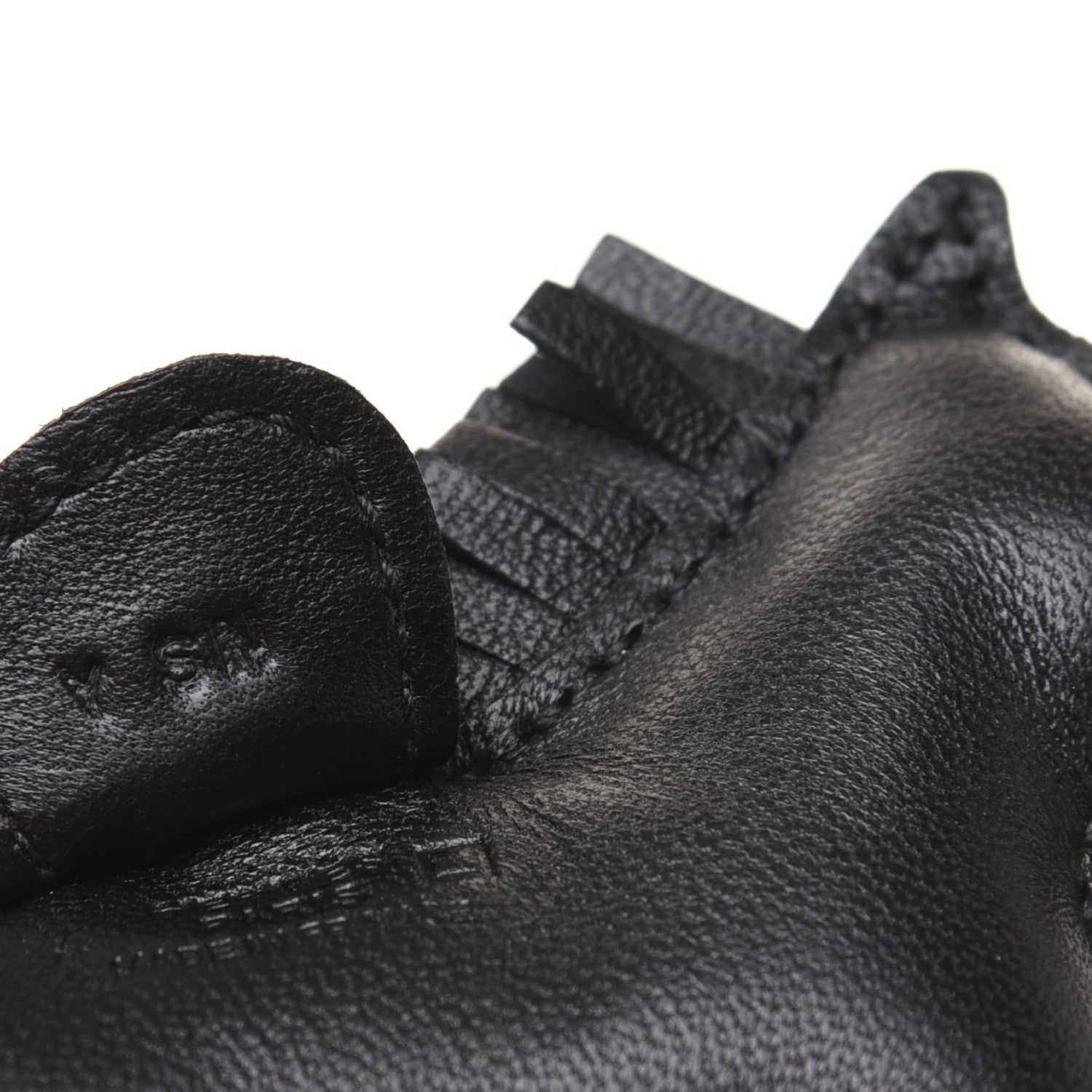 Hermes Milo Lambskin Matte Alligator Touch Grigri Rodeo Horse Bag Charm PM So Black 4 of 5