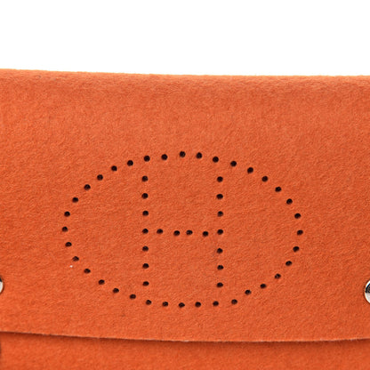 Hermes Felt Mises et Relances Playing Cards Holder Orange 9 of 10