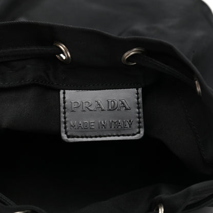 Prada Saffiano Tessuto Nylon Vela Bucket Wristlet Black 6 of 7