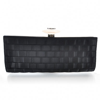 Chanel Satin Ribbon Framed Clutch Black 1 of 6