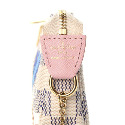 Louis Vuitton Damier Azur 2018 Christmas Animation Mini Pochette Accessories 8 of 10