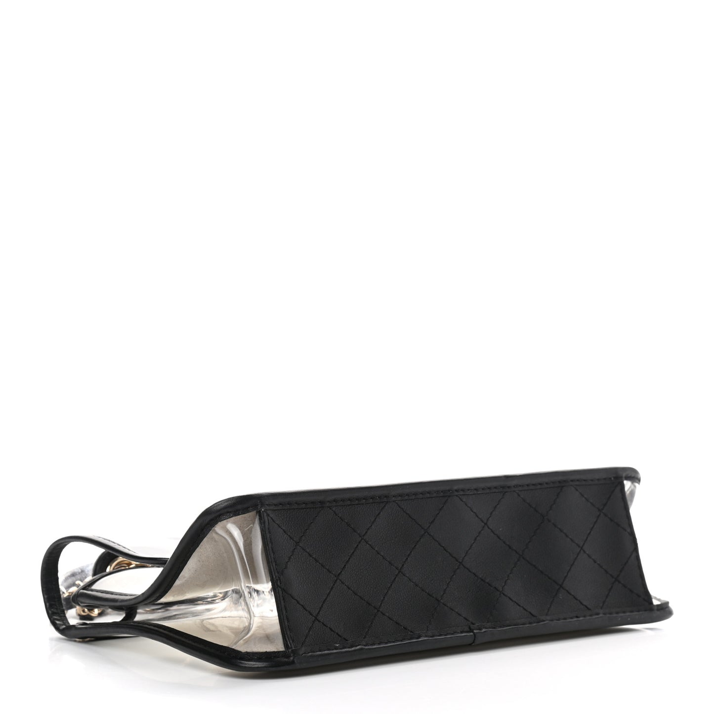 Lambskin PVC Medium Coco Sand Flap Black