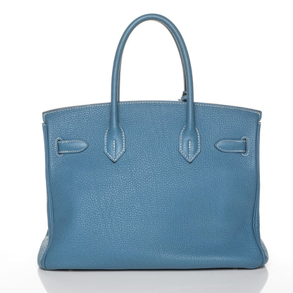 Hermes Togo Birkin 30 Blue Jean 4 of 27