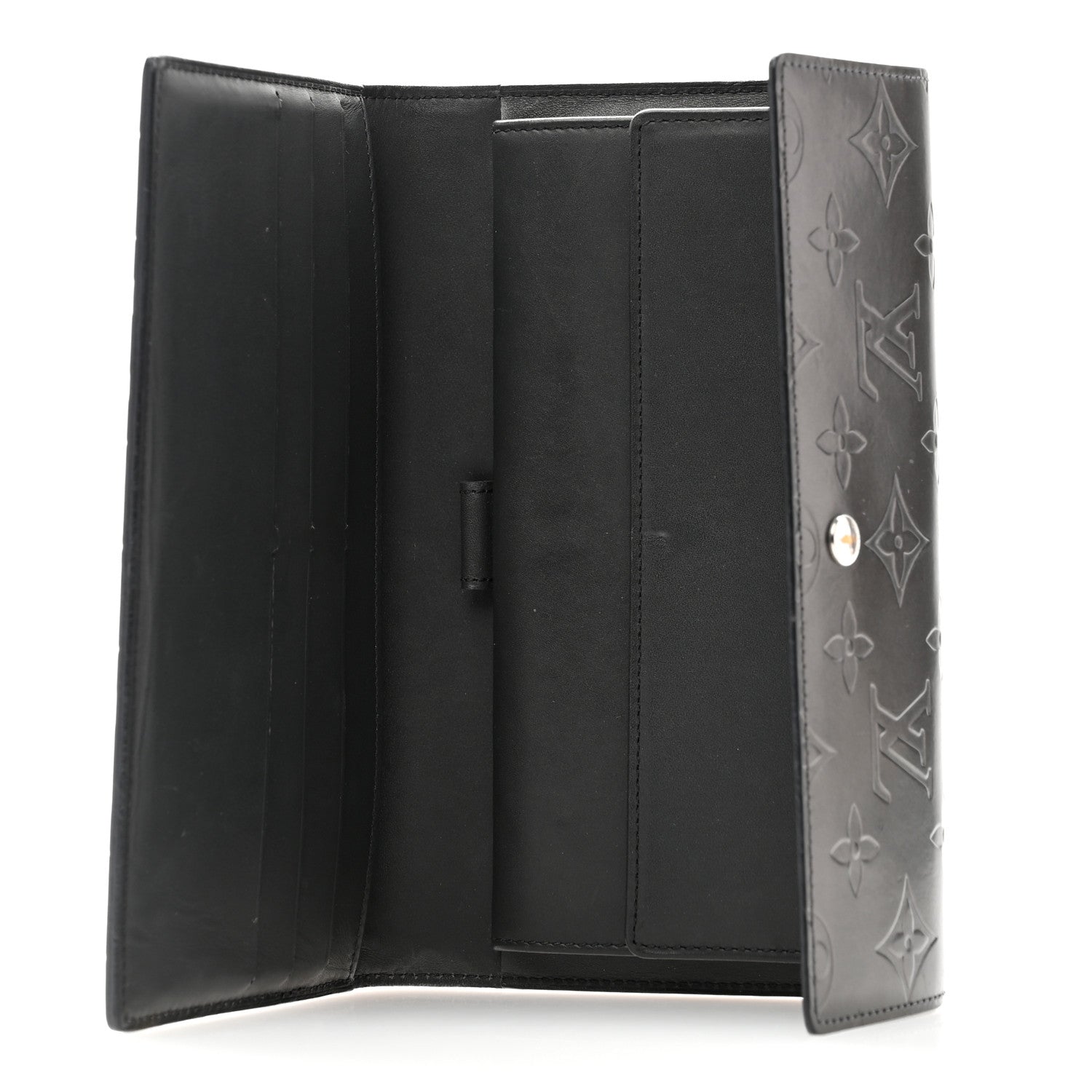 Louis Vuitton Mat Monogram Porte Tresor International Black 5 of 11