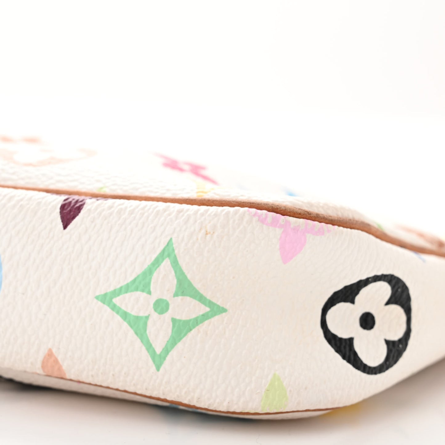 Monogram Multicolor Pochette Accessories White