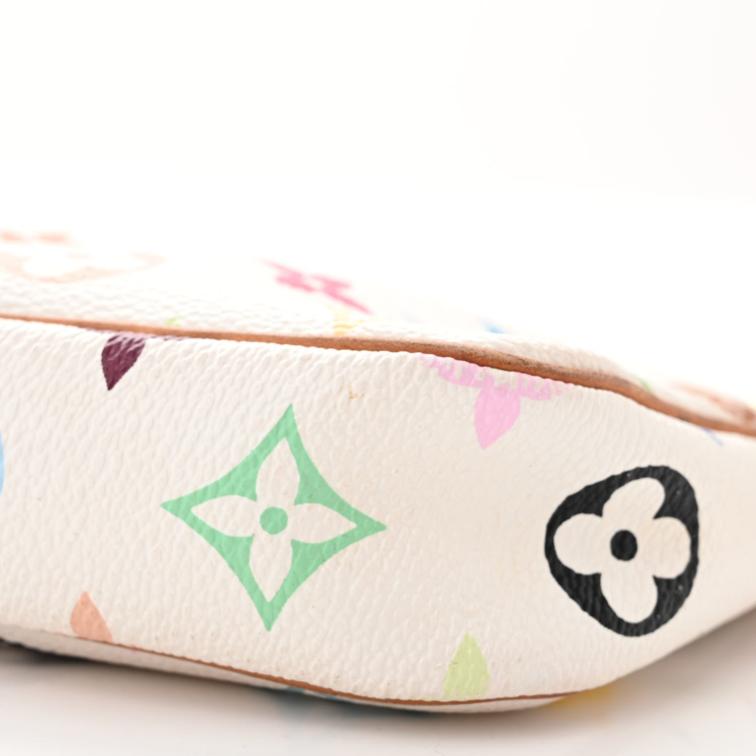 Louis Vuitton Monogram Multicolor Pochette Accessories White 10 of 10