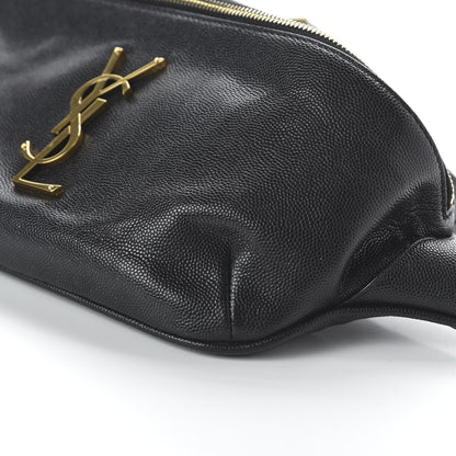Saint Laurent Grain De Poudre Monogram Belt Bag Black 7 of 9