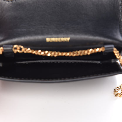 Burberry Calfskin Mini Jody Chain Card Case Black 6 of 8