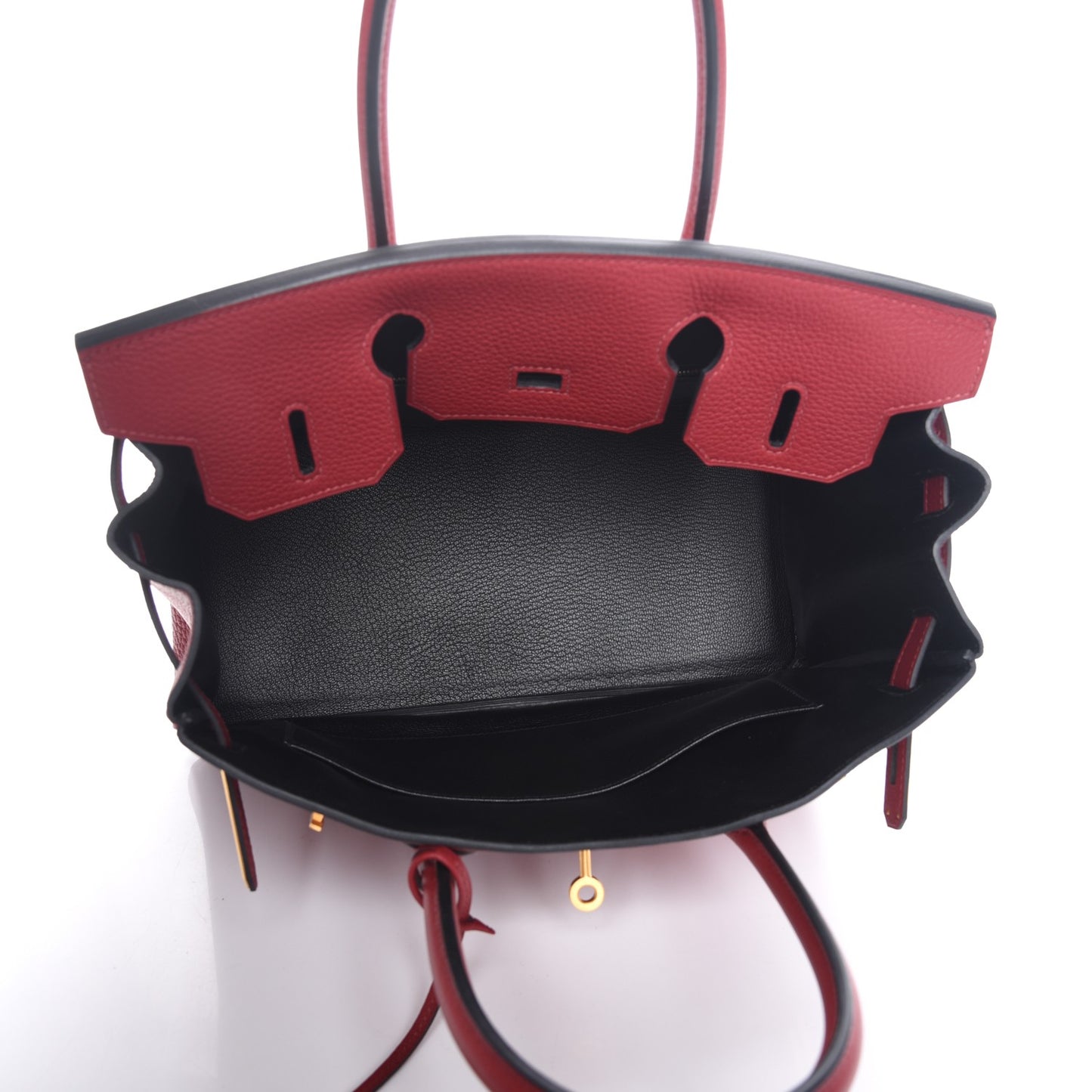 Taurillon Clemence Birkin 30 Rouge Grenat