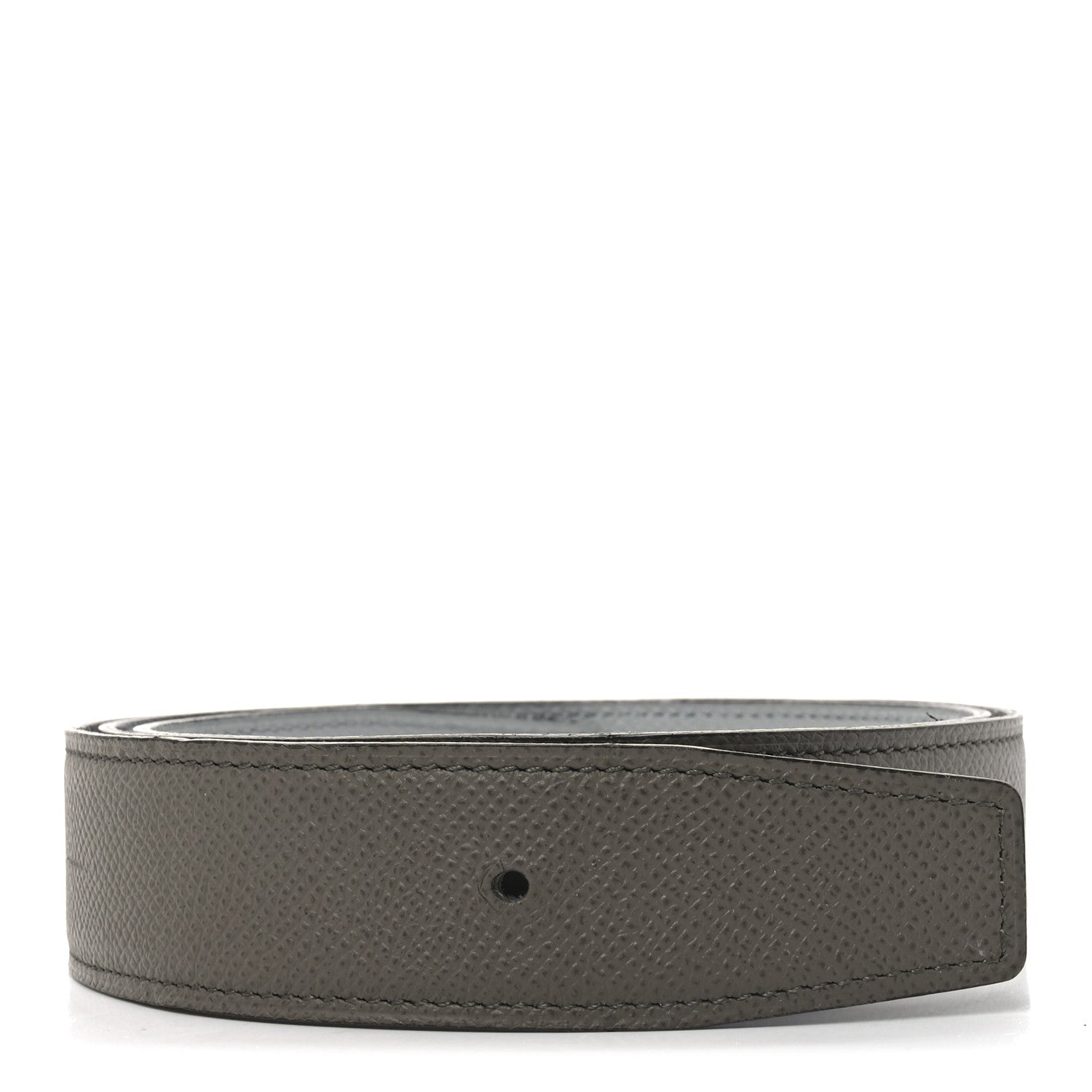 Hermes Epsom Reversible 32mm Belt Strap 85 34 Etain Bleu Glacier 1 of 6