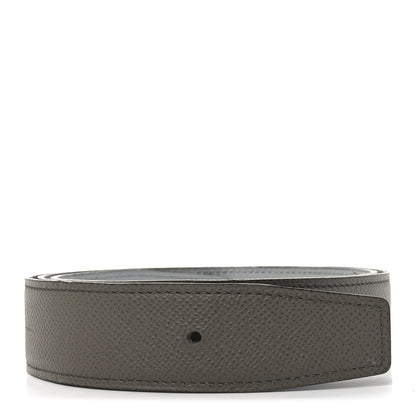 Hermes Epsom Reversible 32mm Belt Strap 85 34 Etain Bleu Glacier 1 of 6