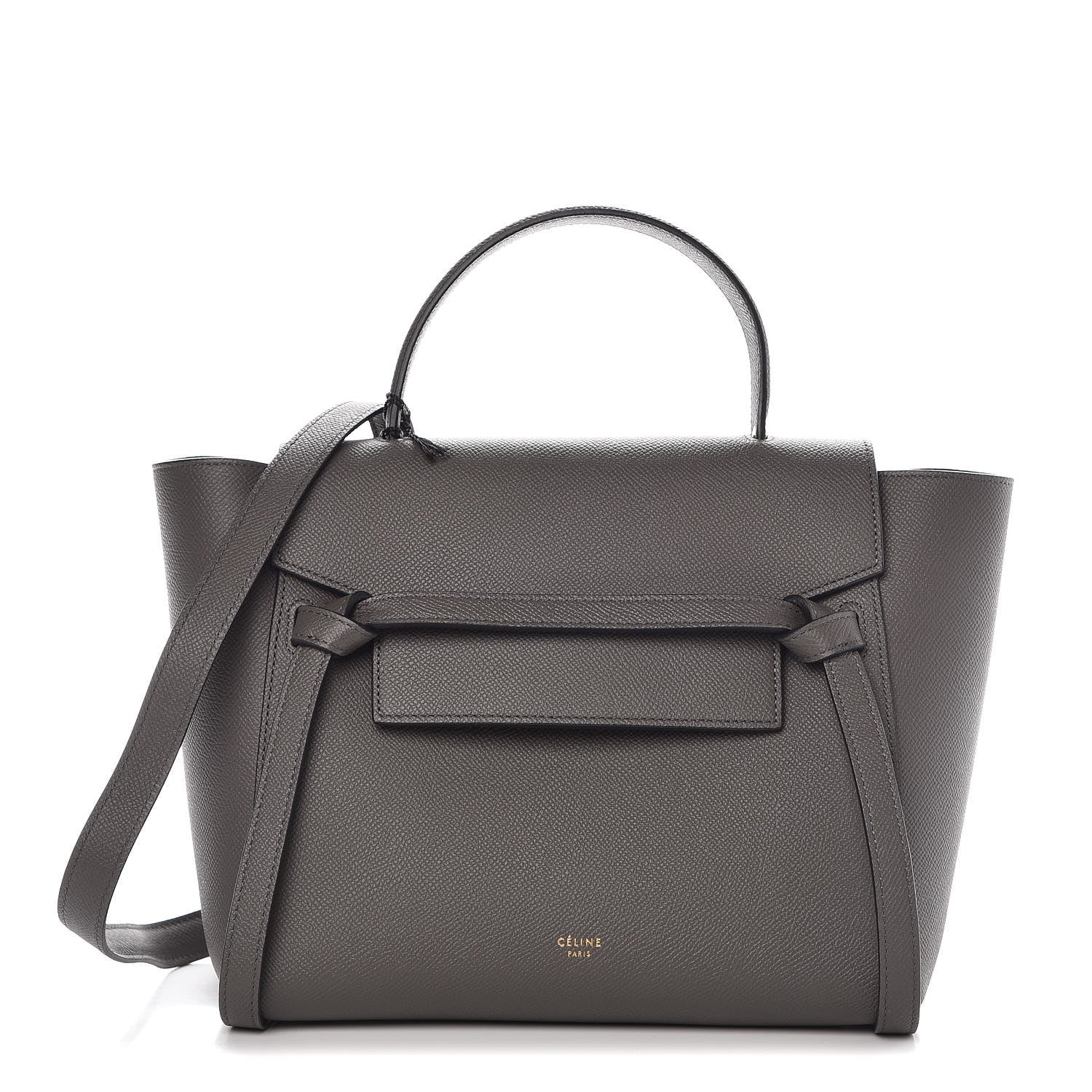Celine Grained Calfskin Micro Belt Bag Grey 1 of 9