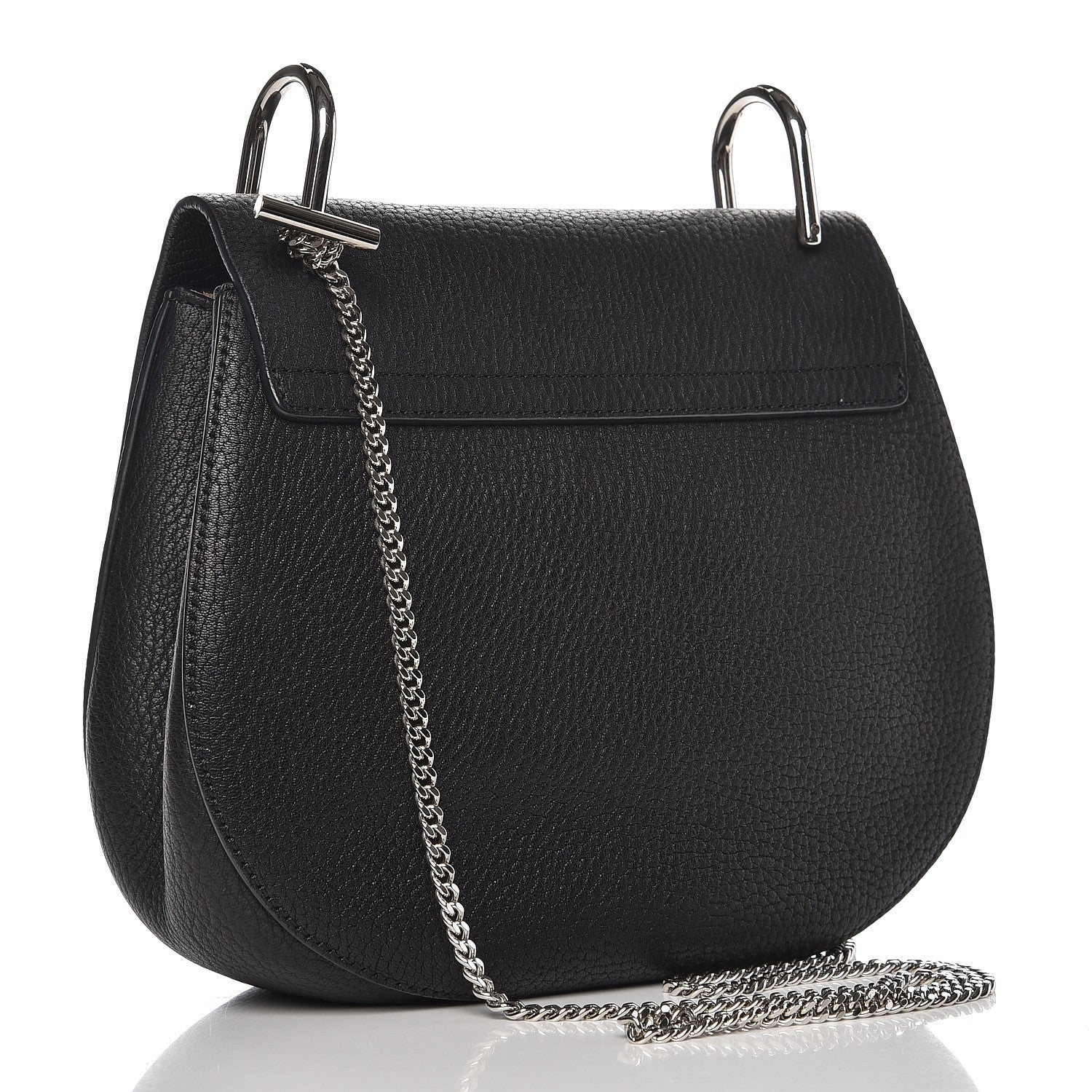 Chloe Grained Lambskin Drew Shoulder Bag Black 3 of 10