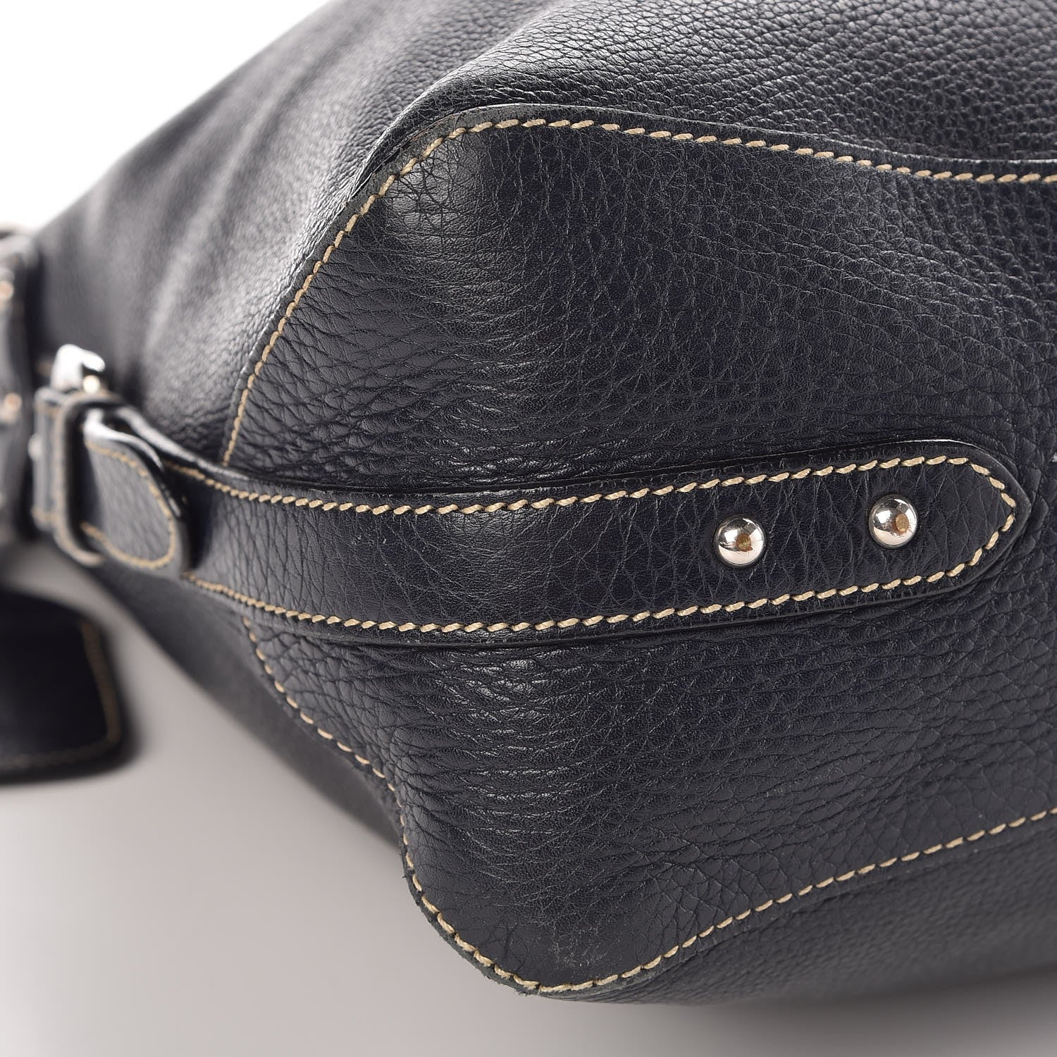 Prada Vitello Daino Rope Hobo Black 12 of 13
