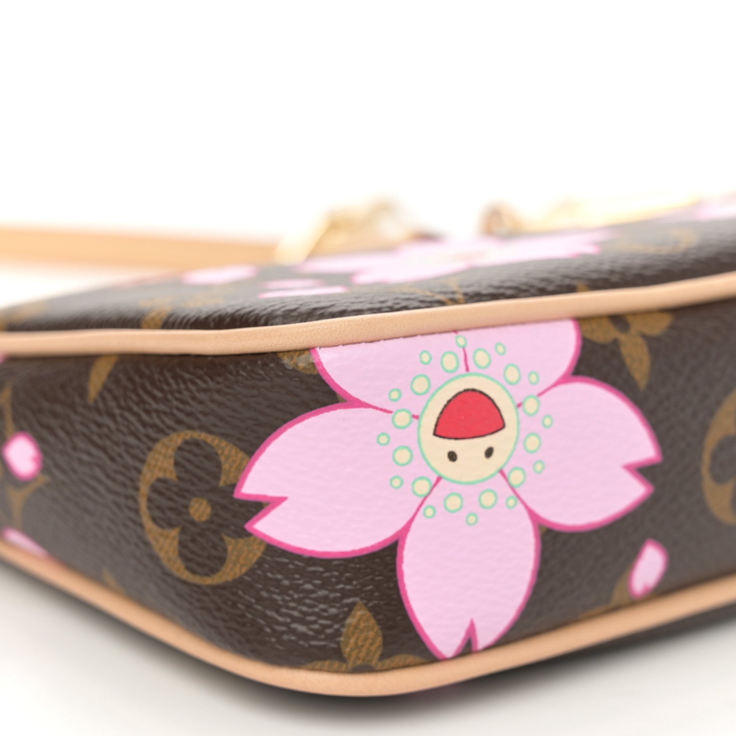 Louis Vuitton LV X TM Monogram Pochette Accessories Sakura Brown 9 of 10