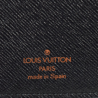 Louis Vuitton Epi Small Ring Agenda Cover Black 6 of 7