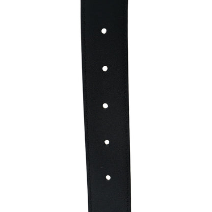 Gucci Calfskin Mens Interlocking G Belt 95 38 Black 4 of 5