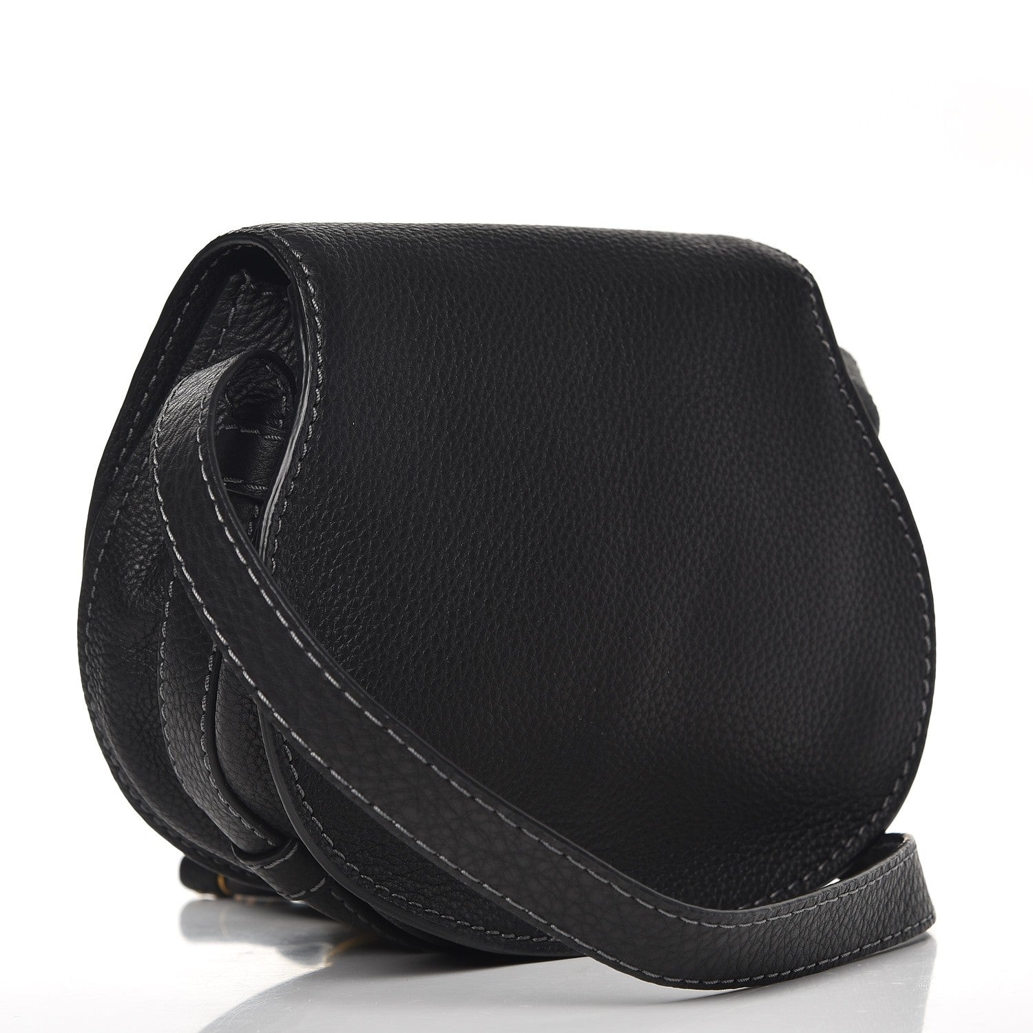 Chloe Calfskin Mini Marcie Round Crossbody Bag Black 3 of 8