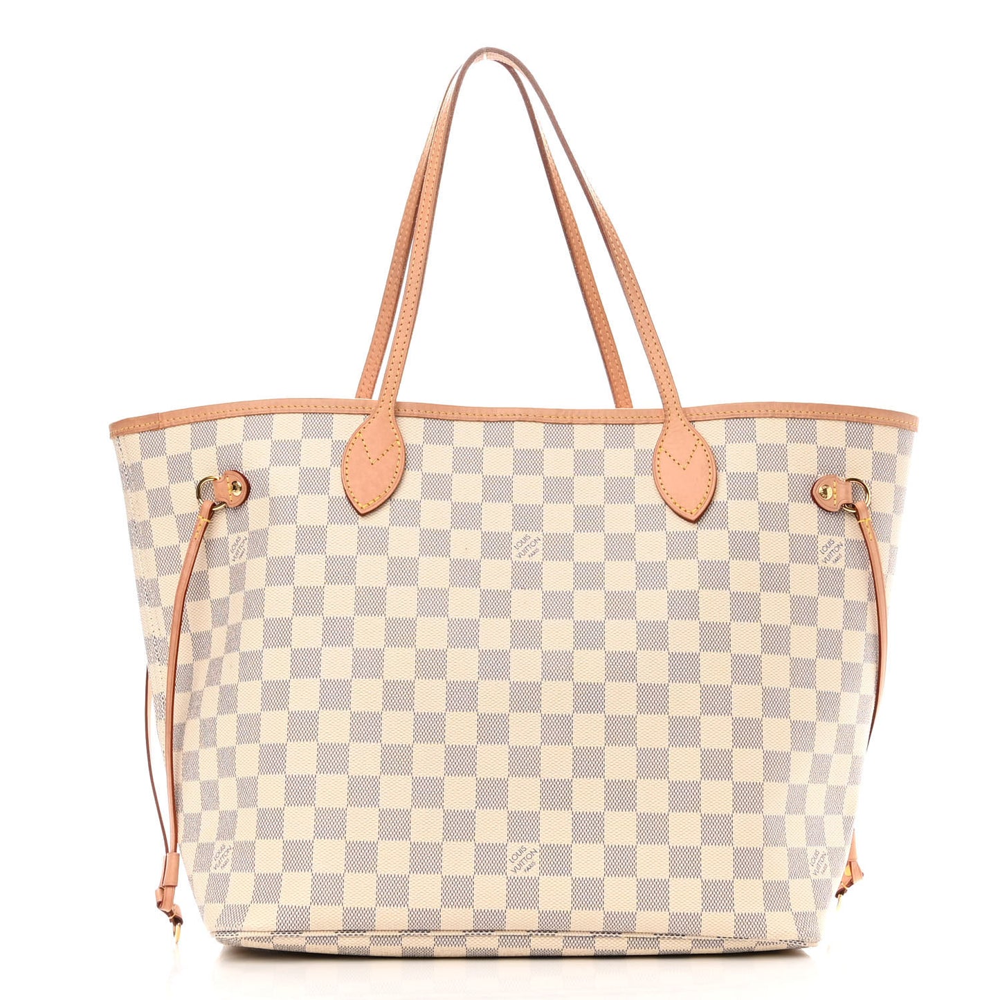 Damier Azur Neo Neverfull MM Rose Ballerine