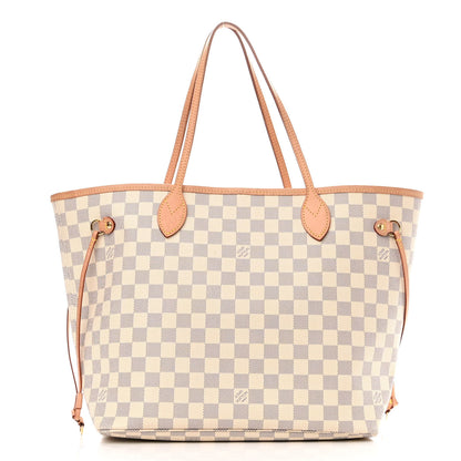 Louis Vuitton Damier Azur Neo Neverfull MM Rose Ballerine 3 of 13