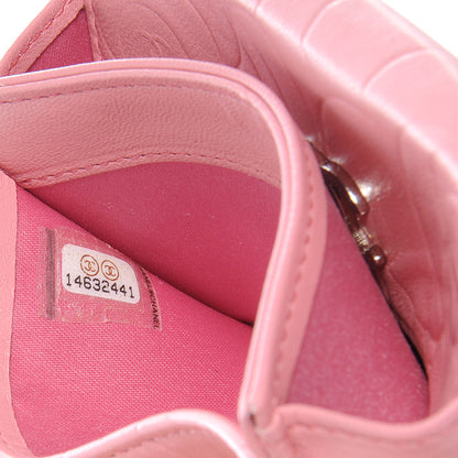 Chanel Lambskin Camellia Coin Purse Pink 9 of 9