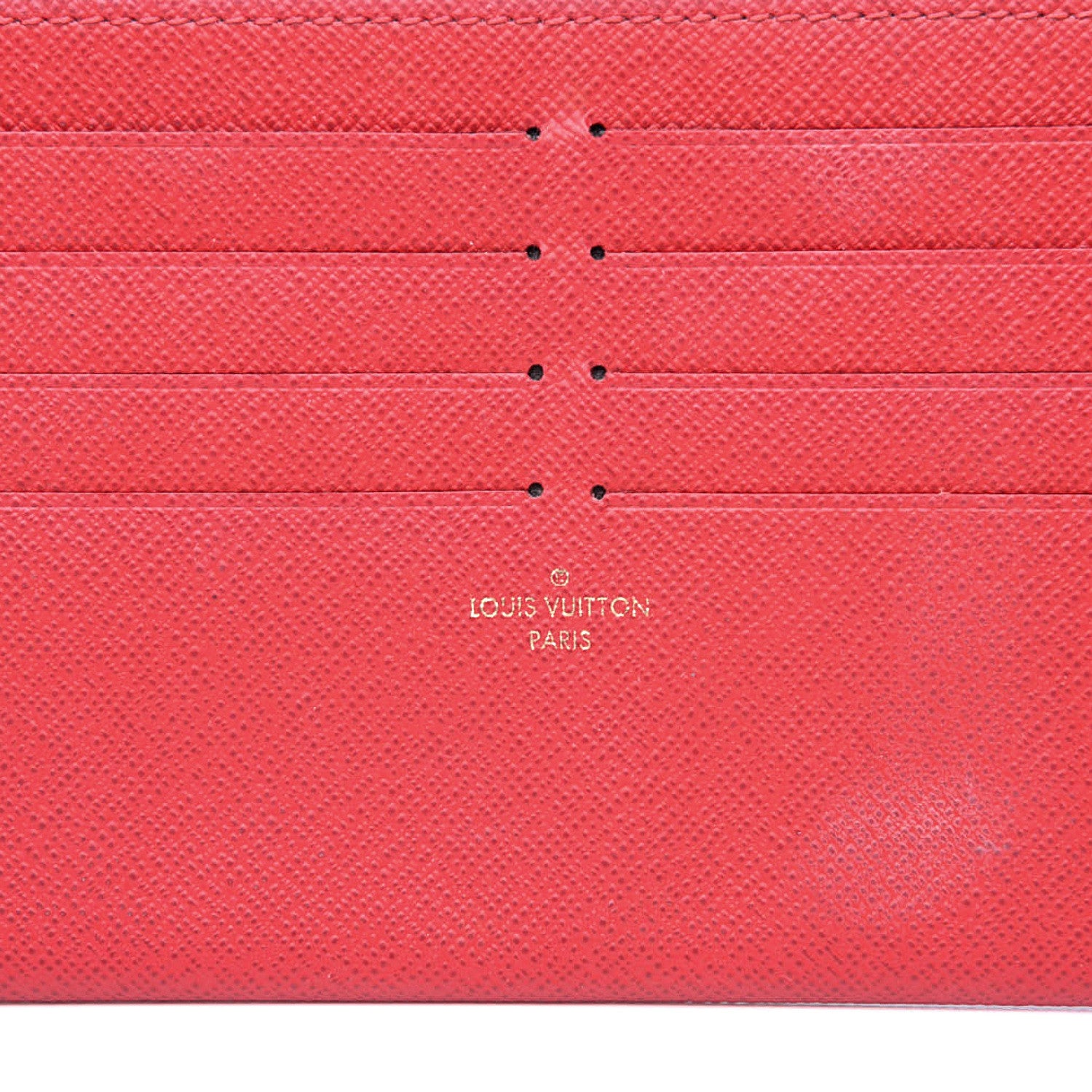 Louis Vuitton Calfskin Felicie Card Holder Insert Cherry 7 of 7