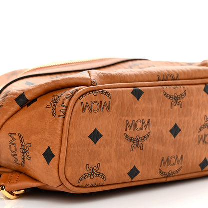 MCM Visetos Klassik Small Sling Bag Cognac 8 of 9