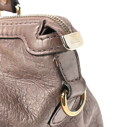 Gucci Metallic Microguccissima Medium Sukey Top Handle Bag Dark Cipria 11 of 15