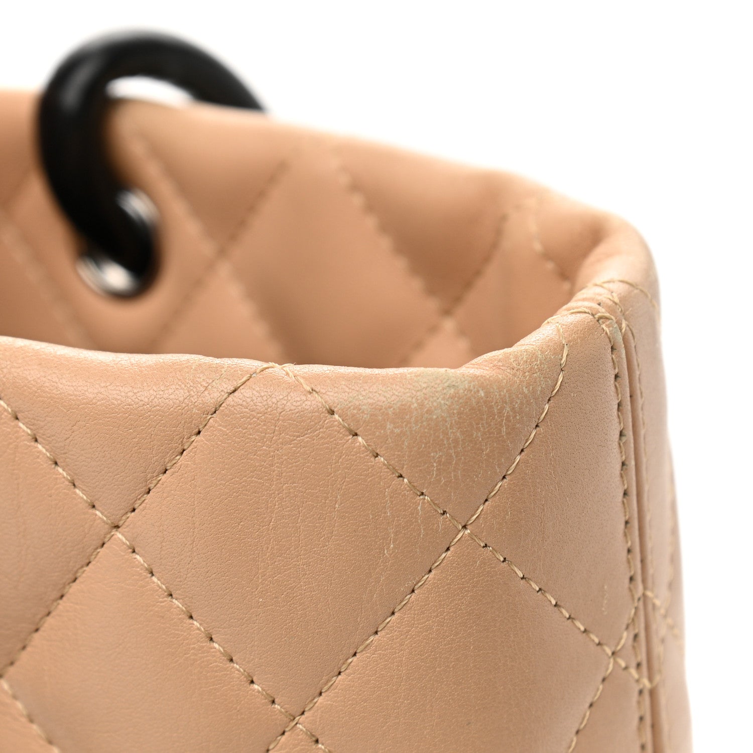 Chanel Calfskin Quilted Medium Cambon Tote Beige Black 12 of 16
