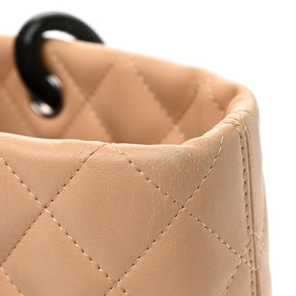 Chanel Calfskin Quilted Medium Cambon Tote Beige Black 12 of 16