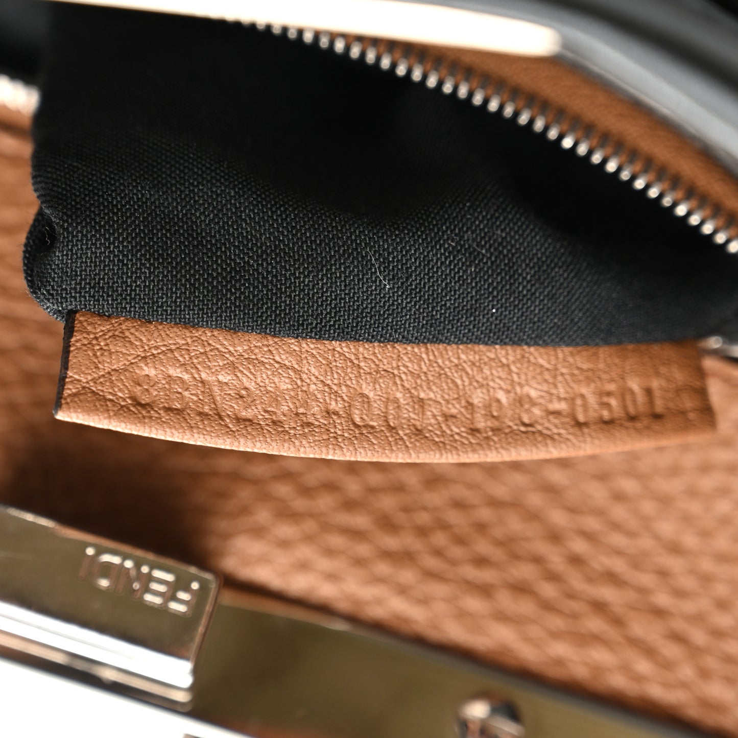 Cuoio Romano Selleria Bi-Color Mini Peekaboo Iconic Satchel Black Mou