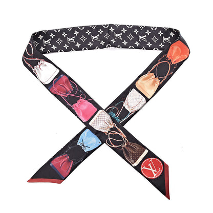 Louis Vuitton Silk Monogram Tribute To Noe BB Bandeau Black 1 of 4