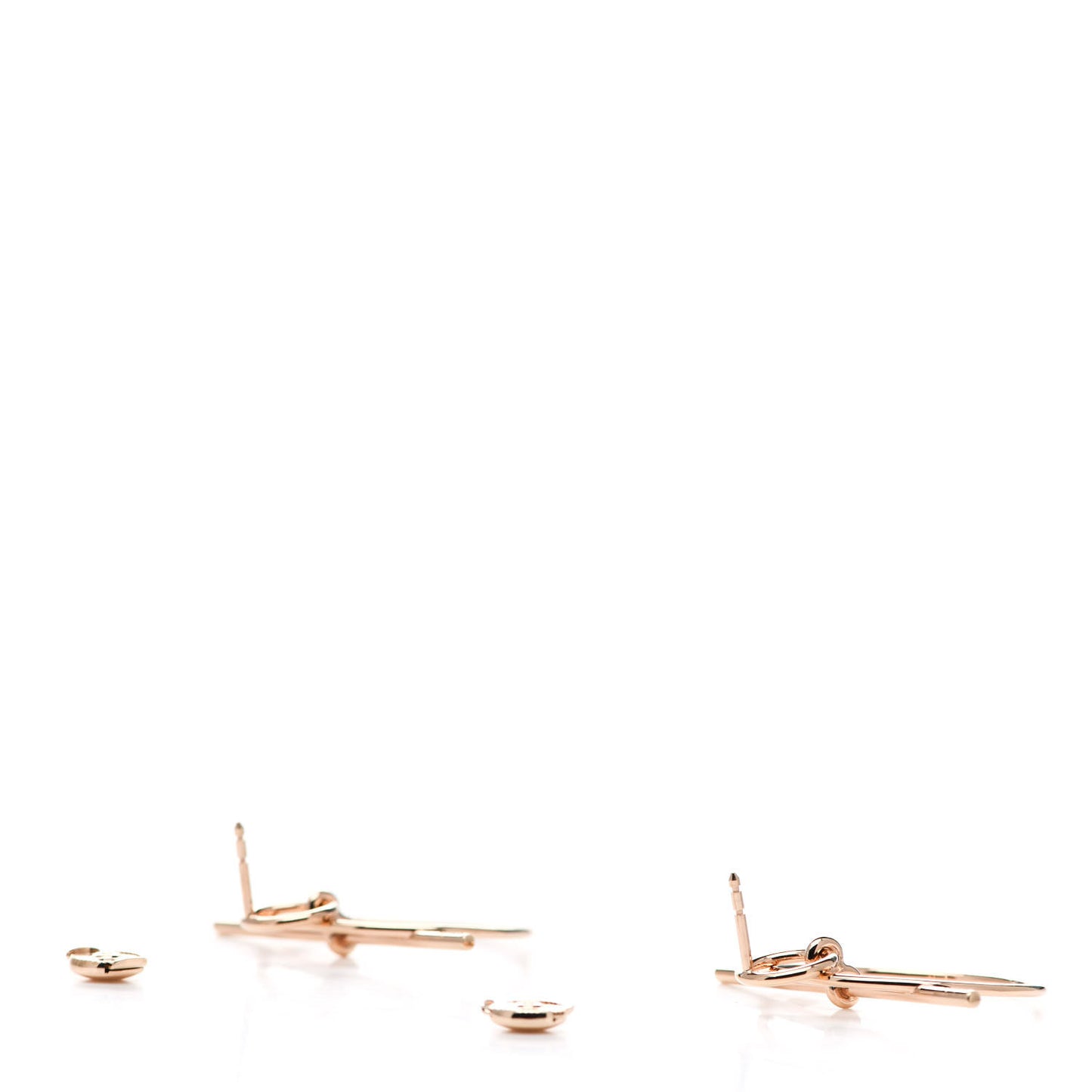 18K Rose Gold PM Loop Earrings