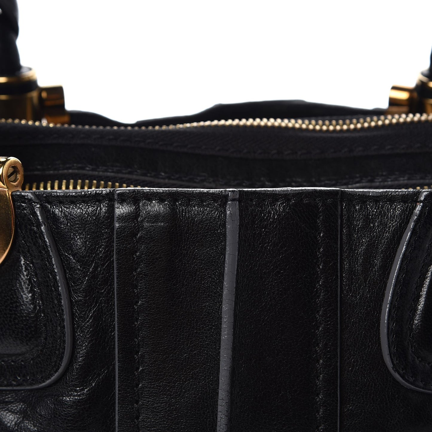 Lambskin Heloise Satchel Black