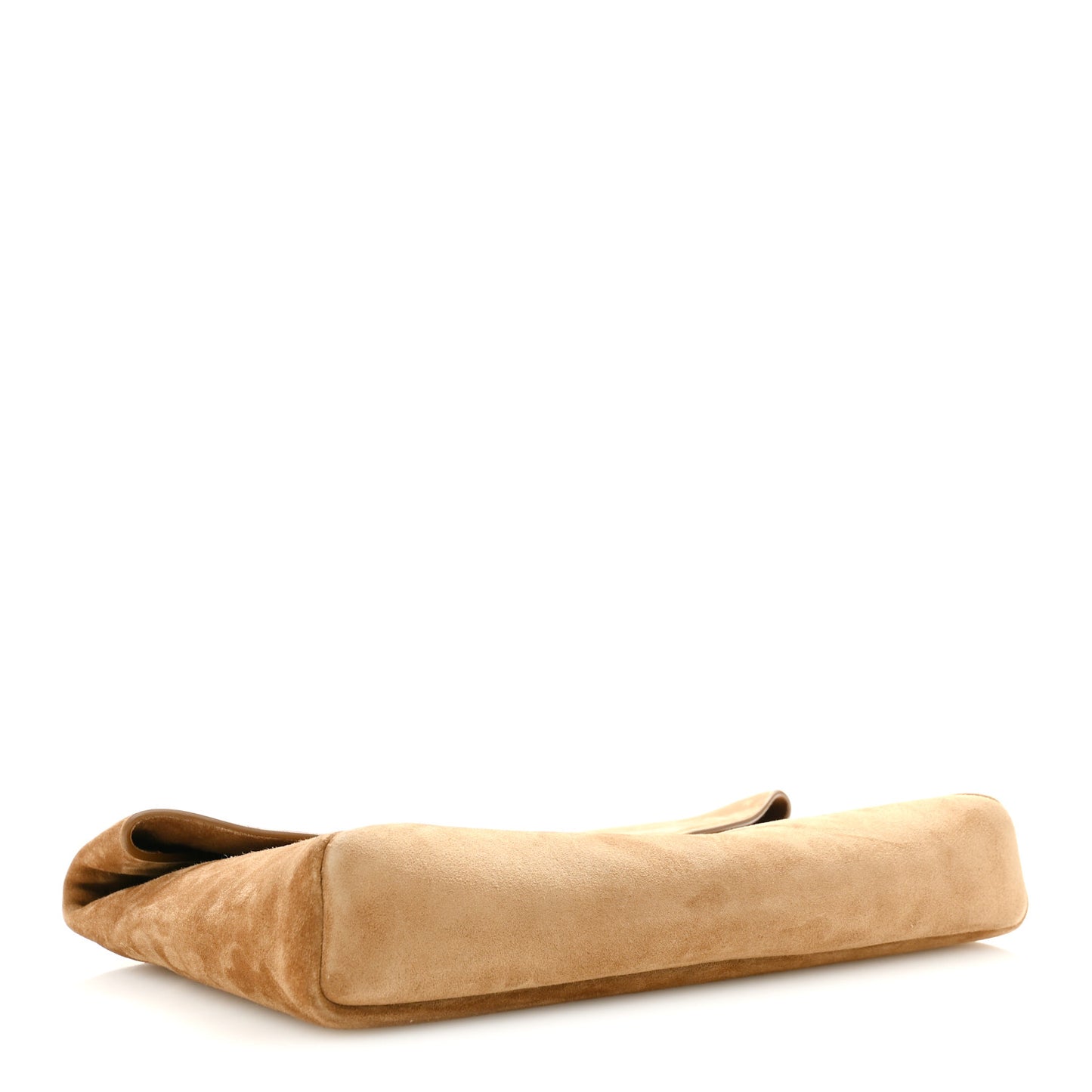 Suede Large Cassandre Envelope Pouch Golden Leaf